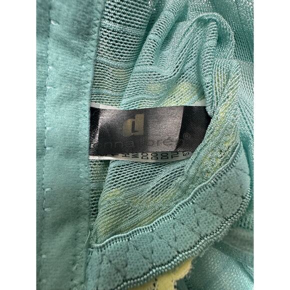 Donna L'oren Blue/Yellow Mesh Corset Tank 36C - Picture 5 of 8